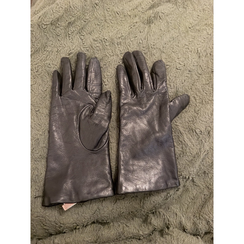 Nordstrom's Women's 100% Leather Gloves Cashmere Lining Size 7.5 Made In Hungry